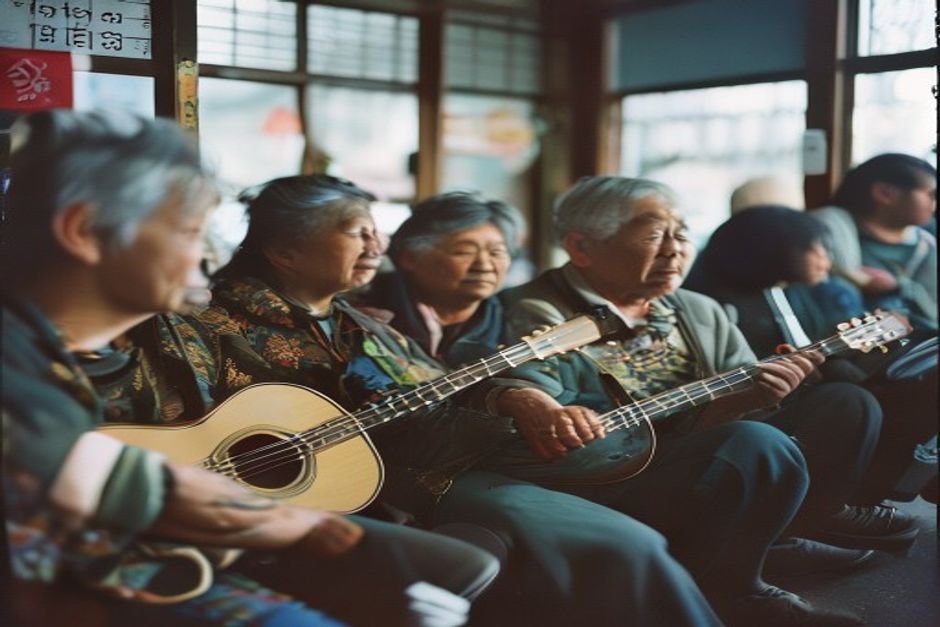 世代を超えて楽器を演奏し音楽を楽しむ文化活動